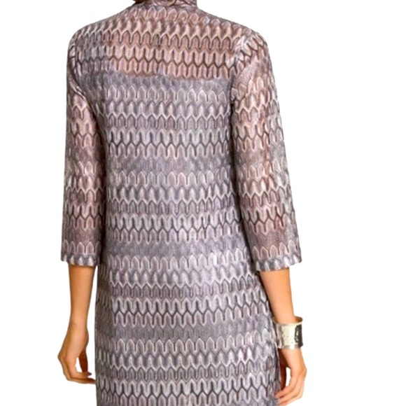 Chico's Gray Patterned Jacket - Picture 2 of 7